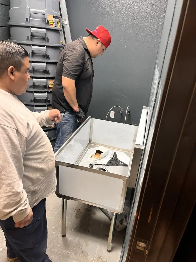 Commercial plumbing and sink installation in Imperial Courts